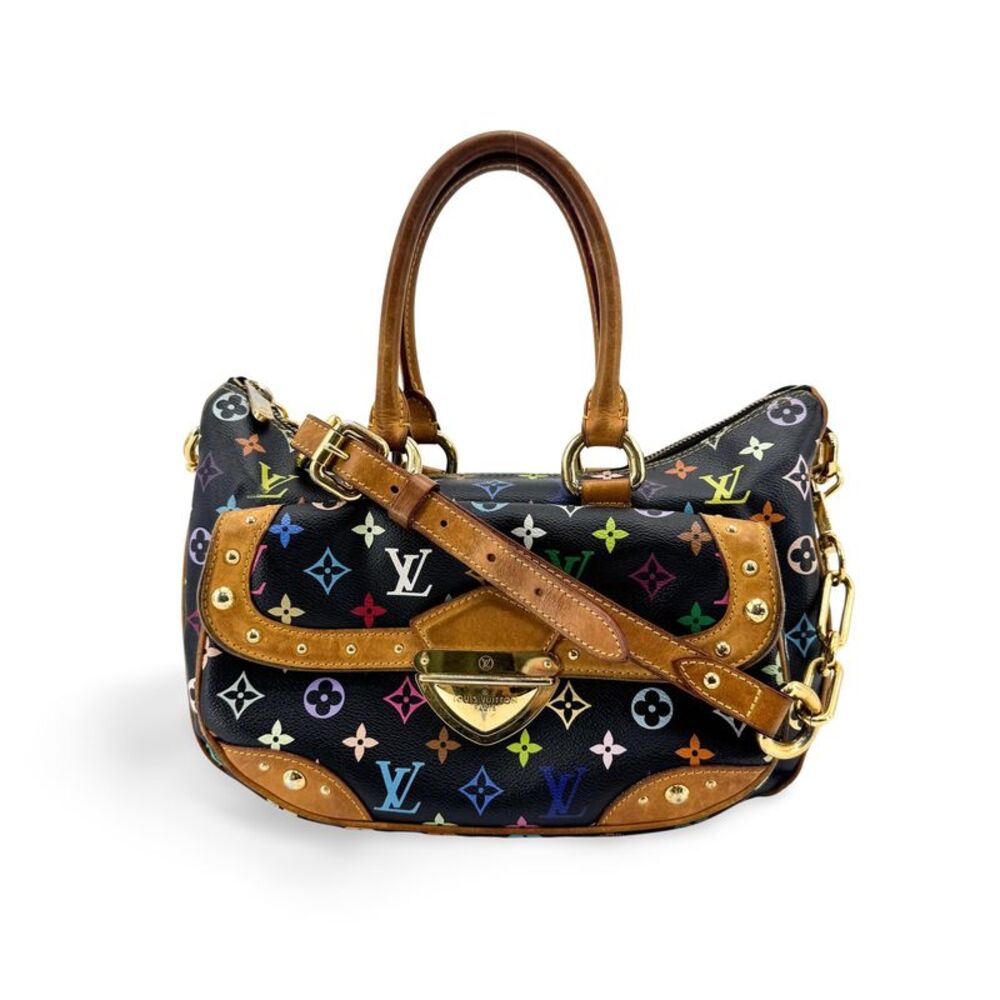 Louis Vuitton Rita Monogram Multicolor Black Canvas Handbag